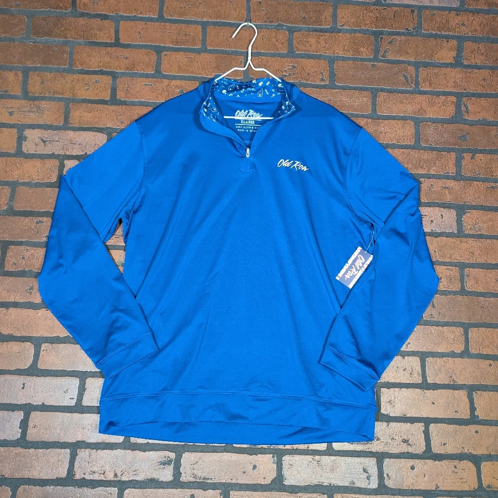 Old Row Men's XL‎ Royal Blue Tailgate Quarter-Zip